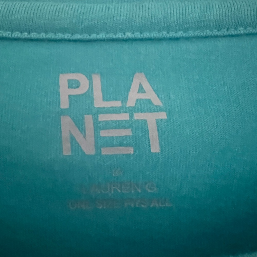 Planet Teal 3/4 Sleeve Tee - Picture 3 of 6